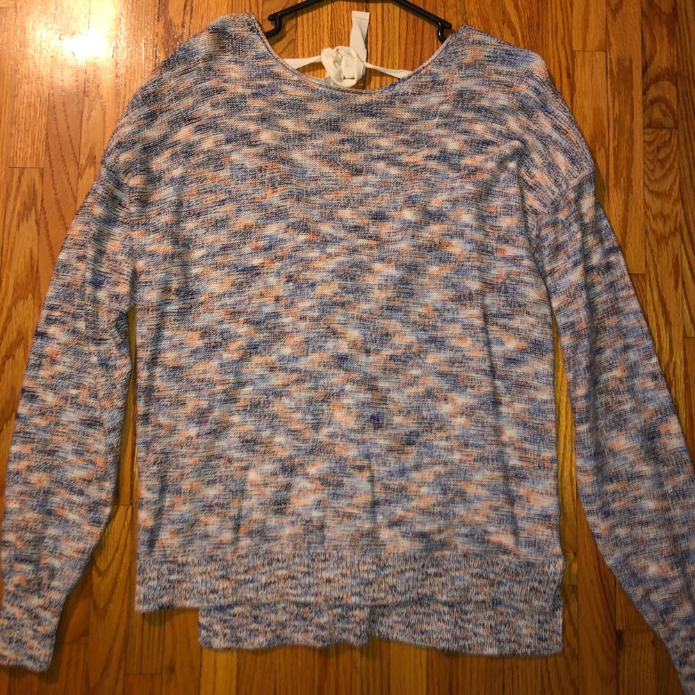 Tie Back Marble Sweater from UO